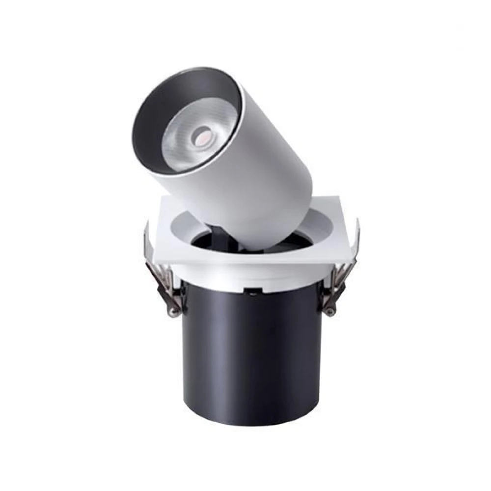 ΣΠΟΤ ΧΩΝΕΥΤΟ ΚΙΝΗΤΗ ΒΑΣΗ 12W Φ110 4000Κ ΛΕΥΚΟ EUROLAMP