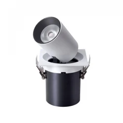 ΣΠΟΤ ΧΩΝΕΥΤΟ ΚΙΝΗΤΗ ΒΑΣΗ 12W Φ110 4000Κ ΛΕΥΚΟ EUROLAMP