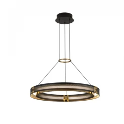 ARTE ILLUMINA ΦΩΤΙΣΤΙΚΟ ΚΡΕΜΑΣΤΟ LED , 36W, LAMP SIZE D62*H120 ΜΑΥΡΟ