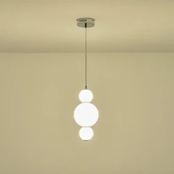 ΚΡΕΜΑΣΤΟ ΦΩΤΙΣΤΙΚΟ ΑΛΟΥΜΙΝΙΟ 12,6W 3000Κ 1440lm Φ175x1940mm ΛΕΥΚΟ ARTE ILLUMINA BLOSSOM