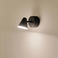 ΑΠΛΙΚΑ ΤΟΙΧΟΥ 5W 3000K 80Χ135mm ΜΑΥΡΟ ARTE ILLUMINA CAMPANELLE