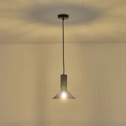 ΦΩΤΙΣΤΙΚΟ ΚΡΕΜΑΣΤΟ ΓΥΨΙΝΟ ΜΑΥΡΟ 1XE27 MAX40W 120X120X260mm ARTE ILLUMINA SCOURO