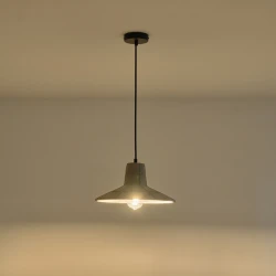 ΦΩΤΙΣΤΙΚΟ ΚΡΕΜΑΣΤΟ ΓΥΨΙΝ0 ΓΚΡΙ1XE27 MAX 15W 320X320X160mm ARTE ILLUMINA PLASTER SERIES