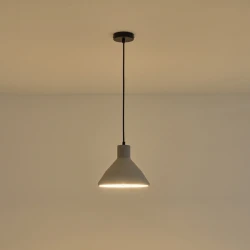 ΦΩΤΙΣΤΙΚΟ ΚΡΕΜΑΣΤΟ ΓΥΨΙΝΟ ΓΚΡΙ  1XE27 MAX 15W 240X240X200mm ARTE ILLUMINA YESO