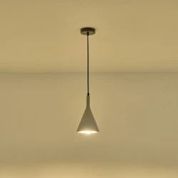ΦΩΤΙΣΤΙΚΟ ΚΡΕΜΑΣΤΟ ΓΥΨΙΝΟ ΓΚΡΙ  1XE27 MAX 15W 150X150X250mm ARTE ILLUMINA YESO