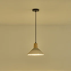 ΦΩΤΙΣΤΙΚΟ ΚΡΕΜΑΣΤΟ ΓΥΨΙΝΟ ΧΑΚΙ 1XE27 MAX 15W 250X250X180mm ARTE ILLUMINA GESSO