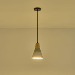 ΦΩΤΙΣΤΙΚΟ ΚΡΕΜΑΣΤΟ ΓΥΨΙΝΟ ΧΑΚΙ 1XE27 MAX 15W 160X160X220mm ARTE ILLUMINA GESSO