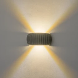 ΑΠΛΙΚΑ ΓΥΨΙΝΗ ΓΚΡΙ 5W 3000K 450Lm 270x130x140MM ARTE ILLUMINA CALCO
