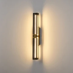 ΑΠΛΙΚΑ TOIXOY LED 13W 3000K 1300lm 600X100mm ΑΛΟΥΜΙΝΙΟΥ ΜΑΥΡΟ -ΧΡΥΣΟ ARTE ILLUMINA LUIS