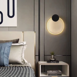 ΑΠΛΙΚΑ ΤΟΙΧΟΥ LED  AΛΟΥΜΙΝΙΟ 9W 3000K 702lm 300Χ340mm ΜΑΥΡΟ ME ΜΠΡΟΝΖΕ  ARTE ILLUMINA AERO