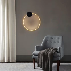 ΑΠΛΙΚΑ ΤΟΙΧΟΥ LED AΛΟΥΜΙΝΙΟ 10W 3000K 702lm 400X440mm ARTE ΜΑΥΡΟ ME ΜΠΡΟΝΖΕILLUMINA AERO