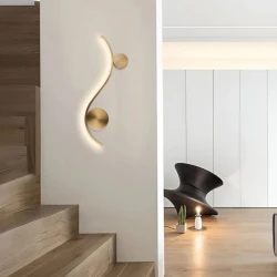 ΑΠΛΙΚΑ ΤΟΙΧΟΥ LED ΑΛΟΥΜΙΝΙΟ 9W 3000Κ 702lm  595x30x235mm ΜΑΥΡΟ ΜΕ ΜΠΡΟΝΖΕ  ARTE ILLUMINA AERO