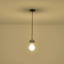 ΦΩΤΙΣΤΙΚΟ ΚΡΕΜΑΣΤΟ ΓΥΨΙΝΟ ΓΚΡΙ G9 MAX 15W 100X100X210mm ARTE ILLUMINA  PLASTER SERIES
