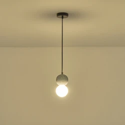 ΦΩΤΙΣΤΙΚΟ ΚΡΕΜΑΣΤΟ ΓΥΨΙΝΟ ΜΑΥΡΟ  G9 MAX 15W 100X100X210mm ARTE ILLUMINA  PLASTER SERIES