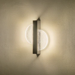 ΑΠΛΙΚΑ ΤΟΙΧΟΥ ΑΚΡΥΛΙΚΗ ΜΑΥΡΗ 6W 3000K 312lm 195Χ45mm  ARTE ILLUMINA ERATO