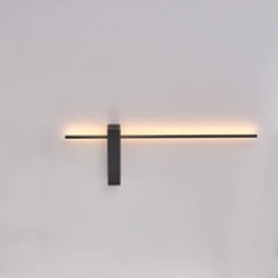 ΑΠΛΙΚΑ TOIXOY LED 8W  600X200X40mm 8W 3000K 800lm ΜΕΤΑΛΛΟ ΜΑΥΡΟ ARTE ILLUMINA CLIO