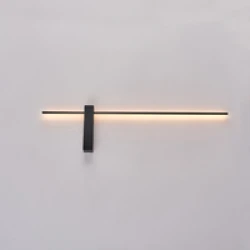 ΑΠΛΙΚΑ TOIXOY LED 10W 3000K 1000lm 800X200X40mm ΜΕΤΑΛΛΟ ΜΑΥΡΟ ARTE ILLUMINA CLIO