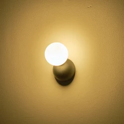 ΑΠΛΙΚΑ TOIXOY ΜΕΤΑΛΛΙΚΗ L LED G9 MAX 25W 100X120mm MΑΥΡΟ ARTE ILLUMINA TERPSI