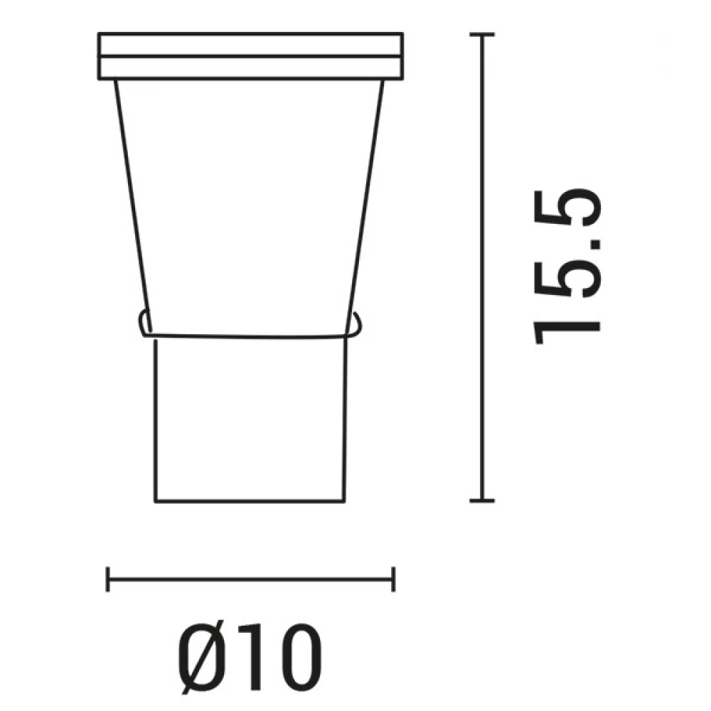 Στεγανό Σποτ Φωτιστικό Κήπου-Σιντριβανιού Φ10 Σε Διάφορα Χρώματα GU10 Eurolamp