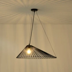 ΦΩΤΙΣΤΙΚΟ ΚΡΕΜΑΣΤΟ ΜΕΤΑΛΛΙΚΟ 1XE27  Max 15W 600X390X1300Dmm ΜΑΥΡΟ ARTE ILLUMINA OGGI