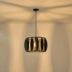 ΦΩΤΙΣΤΙΚΟ ΚΡΕΜΑΣΤΟ ΜΕΤΑΛΛΙΚΟ 1XE27  MAX 15W 425X425X1300mm ΜΑΥΡΟ ARTE ILLUMINA OGGI
