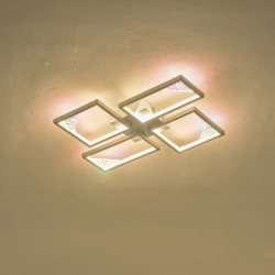 ΦΩΤΙΣΤΙΚΟ  ΟΡΟΦΗΣ ΑΛΟΥΜΙΝΙΟ LED 36W 3000K 900lm 450X580X55mm ΜΑΥΡΟ ARTE ILLUMINA SQUARE