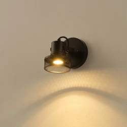 ΣΠΟΤ ΟΡΟΦΗΣ ΜΕ ΔΙΧΤΥ GU10  165X100X152mm ΜΑΥΡΟ ARTE ILLUMINA