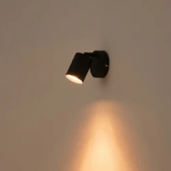 ΣΠΟΤ ΜΕΤΑΛΛΙΚΟ ΜΑΥΡΟ  1XGU10 Max 7W  135X80X95mm ARTE ILLUMINA OLYMP