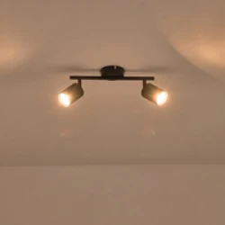 ΣΠΟΤ ΜΕΤΑΛΛΙΚΟ ΔΙΦΩΤΟ ΜΑΥΡΟ 2XGU10 Max 7W  300X80X155mm ARTE ILLUMINA OLYMP