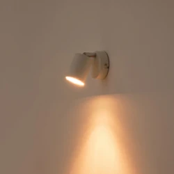 ΣΠΟΤ ΜΕΤΑΛΛΙΚΟ ΛΕΥΚΟ 1XGU10 Max 7W 135X80X95mm ARTE ILLUMINA OLYMP
