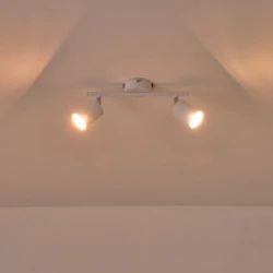 ΣΠΟΤ ΜΕΤΑΛΛΙΚΟ ΔΙΦΩΤΟ ΛΕΥΚΟ 2XGU10 Max 7W  300X80X155mm ARTE ILLUMINA OLYMP