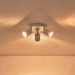ΣΠΟΤ ΜΕΤΑΛΛΙΚΟ ΤΡΙΦΩΤΟ ΛΕΥΚΟ 3XGU10 Max 7W  Φ180X135mm ARTE ILLUMINA OLYMP
