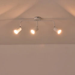 ΣΠΟΤ ΜΕΤΑΛΛΙΚΟ ΤΡΙΦΩΤΟ ΛΕΥΚΟ 3XGU10 Max 7W  500X90X230mm ARTE ILLUMINA OLYMP