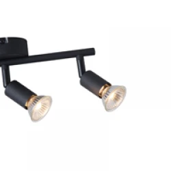 ΣΠΟΤ ΚΙΝΗΤΟ ΤΡΙΦΩΤΟ ΜΕΤΑΛΛΙΚΟ Max 7W ΜΑΥΡΟ 3XGU10 300X80X125mm ARTE ILLUMINA VORRAS