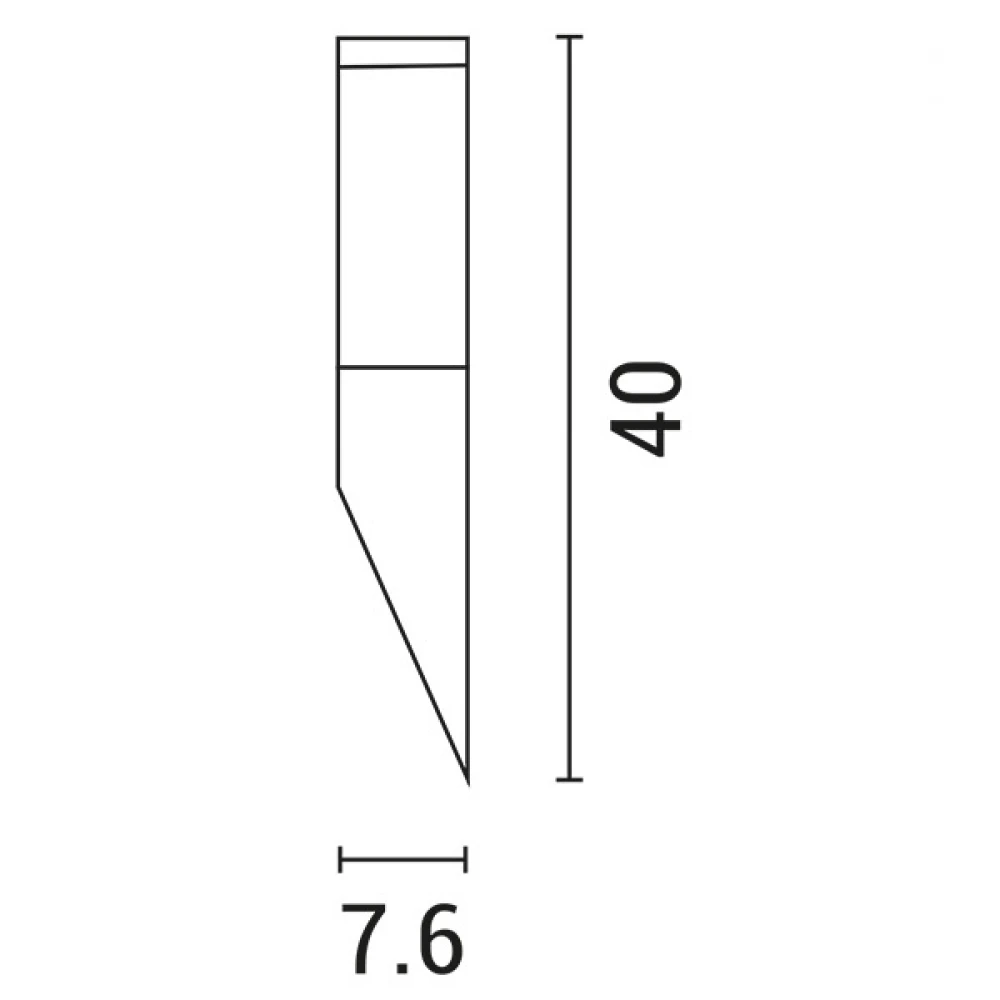 Απλίκα ΙΝΟΧ Σειρά 40CM "XIOS" E27 - Eurolamp