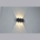 ΑΠΛΙΚΑ ΤΟΙΧΟΥ ΑΛΟΥΜΙΝΙΟΥ UP -DOWN 6W 450Lm 3000K 155x80x35mm IP54 ΜΑΥΡΗ ARTE ILLUMINA