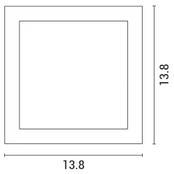ΑΠΛΙΚΑ ΤΟΙΧΟΥ ΚΙΝΗΤΗ LED 6W 138x138x57 3000K IP54 ΛΕΥΚΗ PRO