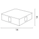 ΦΩΤΙΣΤΙΚΟ ΤΟΙΧΟΥ ΤΕΤΡΑΓΩΝΟ LED 3X4W Φ140x140x45 3000K IP44 ΛΕΥΚΟ PLUS