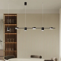 ΦΩΤΙΣΤΙΚΟ ΚΡΕΜΑΣΤΟ 6ΦΩΤΟ LED 45W 153X150 ΜΑΥΡΟ - EUROLAMP
