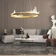 ΦΩΤΙΣΤΙΚΟ ΚΡΕΜΑΣΤΟ ΔΑΚΡΥ LED 55W Φ80X20 ΧΡΥΣΟ - EUROLAMP