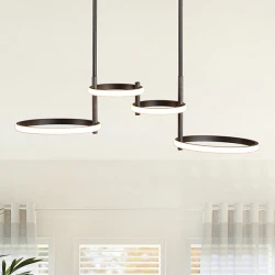 ΦΩΤΙΣΤΙΚΟ ΚΡΕΜΑΣΤΟ 4ΦΩΤΟ LED 41W 810X280X320 ΜΑΥΡΟ - EUROLAMP