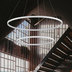 ΦΩΤΙΣΤΙΚΟ ΚΡΕΜΑΣΤΟ ΣΤΡΟΓΓΥΛΟ LED 37W Φ40XΦ60X120 ΛΕΥΚΟ - EUROLAMP