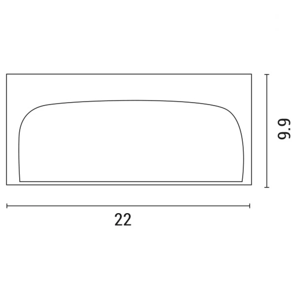 ΑΠΛΙΚΑ ΤΟΙΧΟΥ LM03 ΟΒΑΛ E27 MAX 10W LED 220X99X100 IP54 ΜΑΥΡΗ PRO EUROLAMP