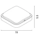 ΦΩΤΙΣΤΙΚΟ ΤΕΤΡΑΓΩΝΟ LED 18W 190X190X55 4000K IP54 ΛΕΥΚΟ PLUS EUROLAMP