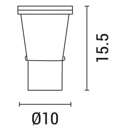 ΣΠΟΤ ΚΗΠΟΥ ΜΕΤΑΛΛΙΚΟ MR16 IP65 12V ΓΚΡΙ EUROLAMP