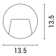 LED Φωτιστικό Τοίχου Slim 3W IP65 Σε Λευκό Eurolamp