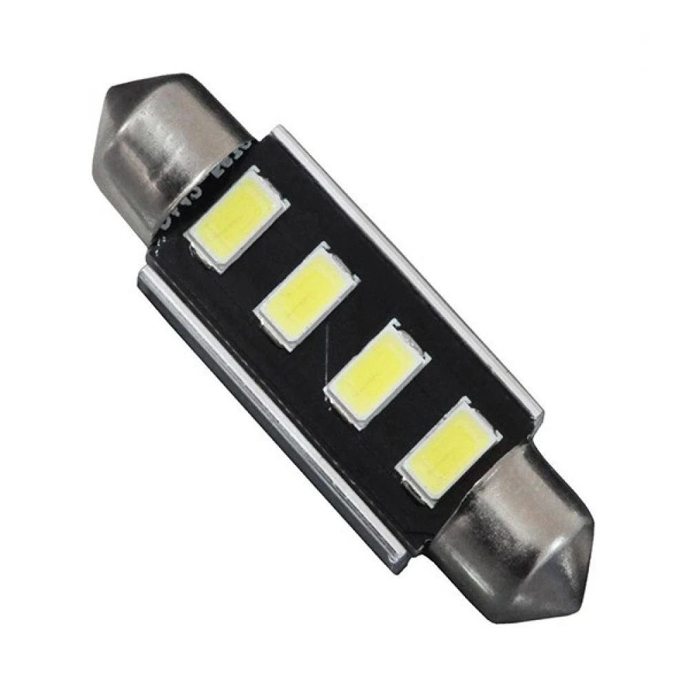Λάμπα Αυτοκινήτου LED 42mm FESTOON - C5W 2rd Generation Can-Bus Series 4xSMD5630 2W 300lm 120° DC 12-16V IP20 Μ4.2 x Π1.2 x Υ1.2cm Ψυχρό Λευκό 6000K