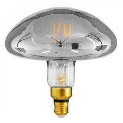 Λάμπα E27 MR200 Mushroom LED SOFT SPIRAL FILAMENT 6W 480 lm 320° AC 85-265V Edison Retro με Φιμέ Γυαλί Θερμό Λευκό 2700 K Dimmable