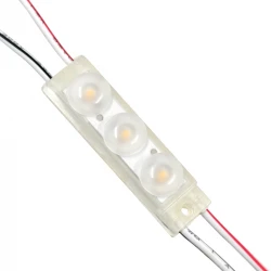 GloboStar® 73710 20 Τεμάχια x LED Modules 3 x SMD 3030 LUMILED LUXEON CHIP 1W 120lm DC 12V IP67 Θερμό Λευκό 3000K