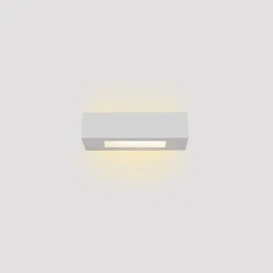 Inlight Επιτοίχιο φωτιστικό λευκό από γύψο 1xE14 D:22cm (43049-C-White)